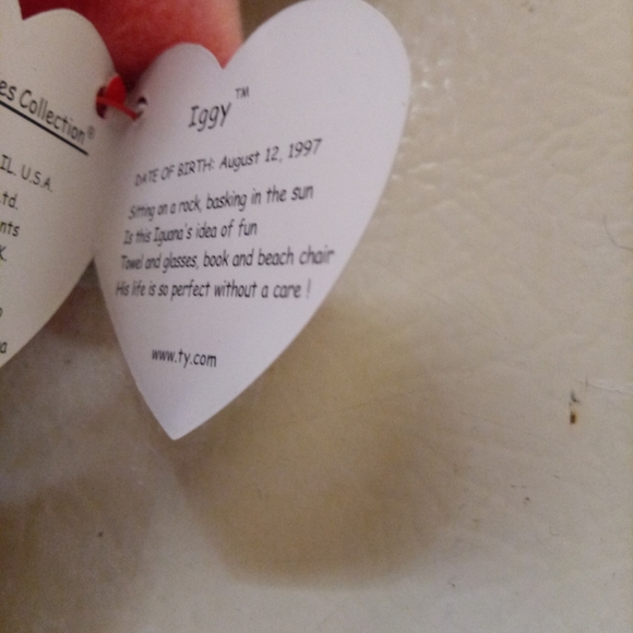 Izzy the Iguana (Rainbow) Beanie Baby - Picture 5 of 8